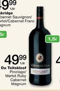 Du Toitskloof Pinotage/Merlot Ruby Cabernet Magnum-1.5ltr