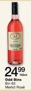 Odd Bins 63 Merlot Rose-750ml