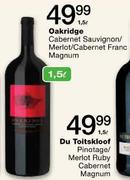 Oakridge Cabernet Sauvignon/Merlot/Cabernet Franc Magnum-1.5ltr