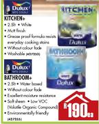 Dulux Kitchen+Bathroom Paint-2.5Lt