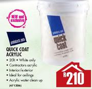 Quick Coat Acrylic Paint-20Lt