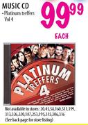 Platinum Treffers 4 Music CDs - Each