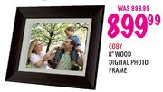 Coby Wood Digital Photo Frame - 8"