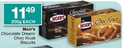 Moir's Chocolate Dream/Choc Krust Biscuits - 200gm Each