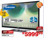 Samsung HD Ready 3D Plasma TV-43"