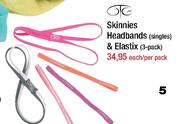 Skinnies Headbands 7 Elastix(3-Pack)