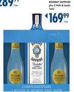 Bombay Sapphire Plus 2 Fitch & Leeds Tonic - 750ml