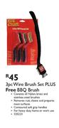 Wire Brush Set-3 Piece