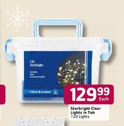 Starlight Clear Lights In Tub-120 Lights Each