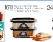 Guy's Gourmet Pate Chicken Liver & Mushroom/Sherry-150g