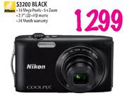Nikon S3200 Black