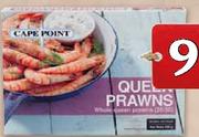 Cape Point Frozen Whole Queen Prawns-800gm
