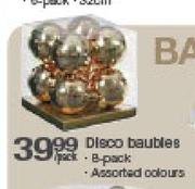 Disco Baubles-8 Pack