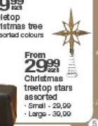 Christmas Treetop Small Stars Assorted-Each