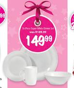 Super White Dinner Set-16 Piece