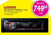 Pioneer MP3/USB Front Loader-DEH-1550UB Each