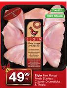Elgin Free Range Fresh Skinless Chicken Drumsticks & Thighs-Per Kg