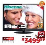 Hisense Full HD LCD TV-39"