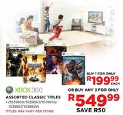 XBOX 360 Assorted Classic Titles(1039858/1039860/1039854/1039857/1039829)-Each