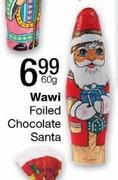 Wawi Foiled Chocolate Santa-60g