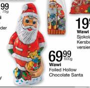 Wawi Foiled Hollow Chocolate Santa-600g