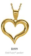 Gold Fusion Pendant