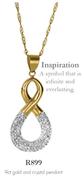 9ct Gold And Crystal Pendant