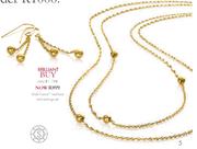 Gold Fusion Necklace And Earrings Set