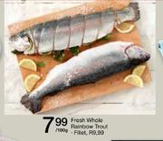 Fresh Whole Rainbow Trout-100g