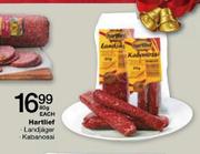 Hartlief Landjagar Kabanossi-80g Each