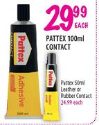 Pattex Leather or Rubber Contact-50ml Each
