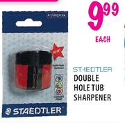 Staedtler Double Hole Tub Sharpener-Each