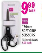 Simple Choice 170mm Soft Grip Scissors-Each