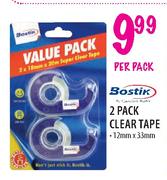 Bostik 2 Pack Clear Tape-Per Pack