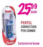 Pentel Correction Pen Combo-Each