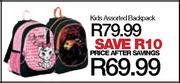 Kids Assorted Backpack 