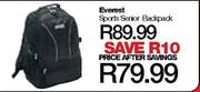 Everest  Sports Senior Backpack 