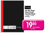 Croxley A4 192 Page Hard Cover Counter Book-Per 2 Pack