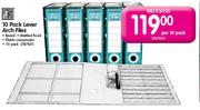 10 Pack Lever Arch Files-Per 10 Pack