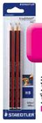 Staedtler 3 Pack HB Traditional Pencils-Per 3 Pack