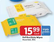 PnP Real Baby Wipes Assorted-80s Each