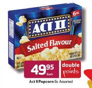 Act II Popcorn Assorted-6's Each