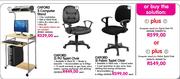 Oxford Computer Stand + Fabric Typist Chair