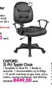 Oxford PU Typist Chair-Each