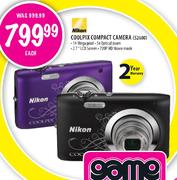 Nikon Coolpix Compact Camera (S2600)-Each