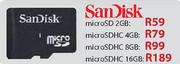 SanDisk microSDHC-8GB