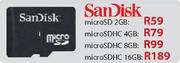 SanDisk microSDHC-4GB