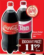 Coca-Cola/Light/Zero/Tab-2Ltr Each