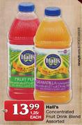 Hall's Concentrated Fruit Drink Blend-1.25Ltr