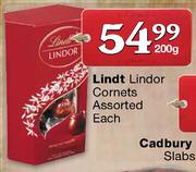 Lindt Lindor Cornets-200gm